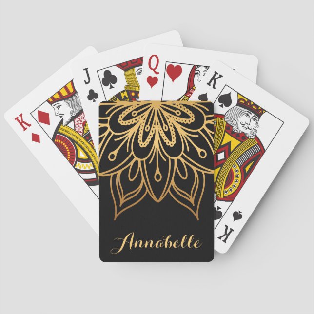 Baralho Ouro Mandala (Verso)