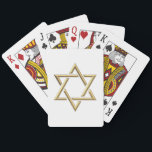 Baralho Ouro Star de David<br><div class="desc">Ouro Star de David Sinta-se livre para adicionar suas próprias palavras e/ou fotos a este item através das ferramentas de personalização de excelentes do Zazzle. Esse design também está disponível em dezenas de outros produtos. Obrigados para passar! Deus abençoe!</div>
