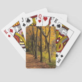 Baralho Outono na fuga II da bicicleta