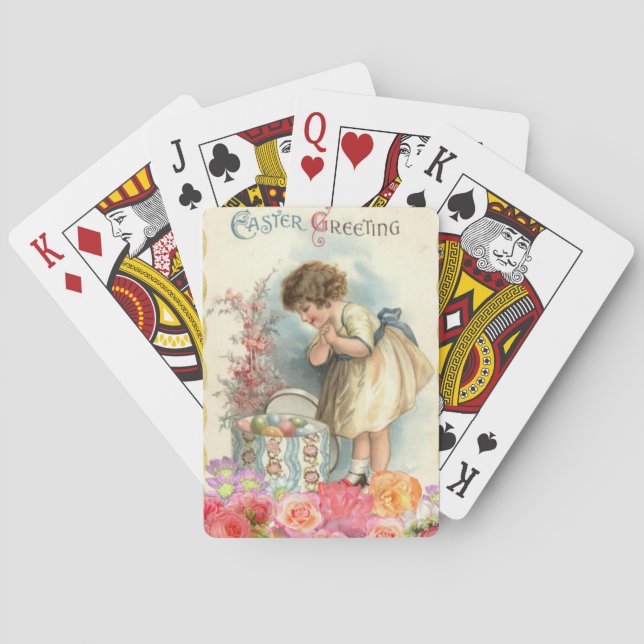 Baralho ovos de Páscoa vitorianos (Verso)