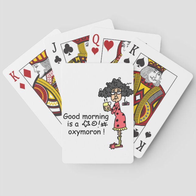 Baralho Oxímoro do bom dia (Verso)