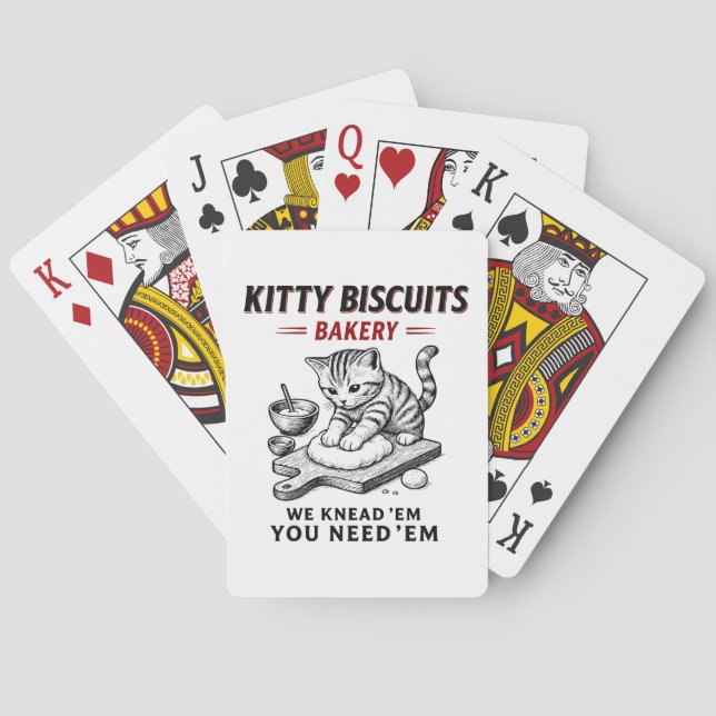 Baralho Padaria de Biscoitos gatinhos (Verso)