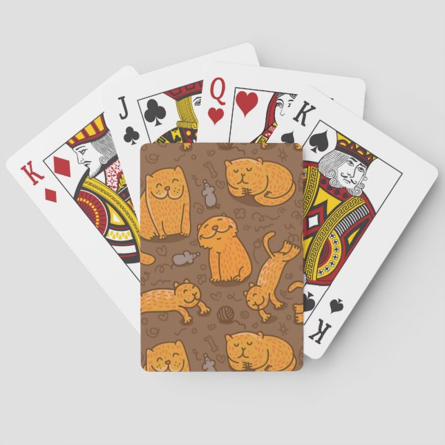 Baralho Padrão Com Gatos (Verso)