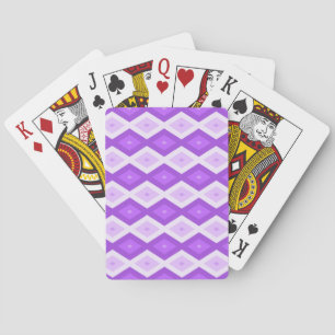 Baralho Padrão de diamante roxo brilhante
