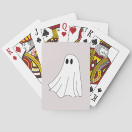 Baralho Padrão de Fantasma Pastel Fofo