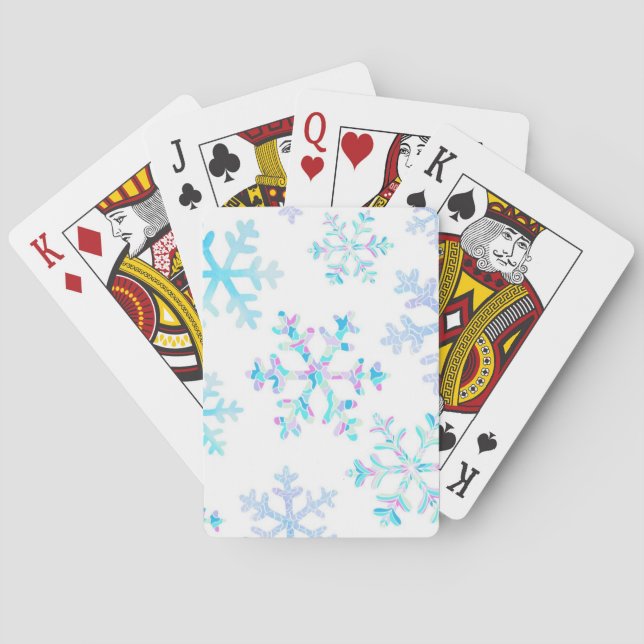 Baralho Padrão de flocos de neve (Verso)