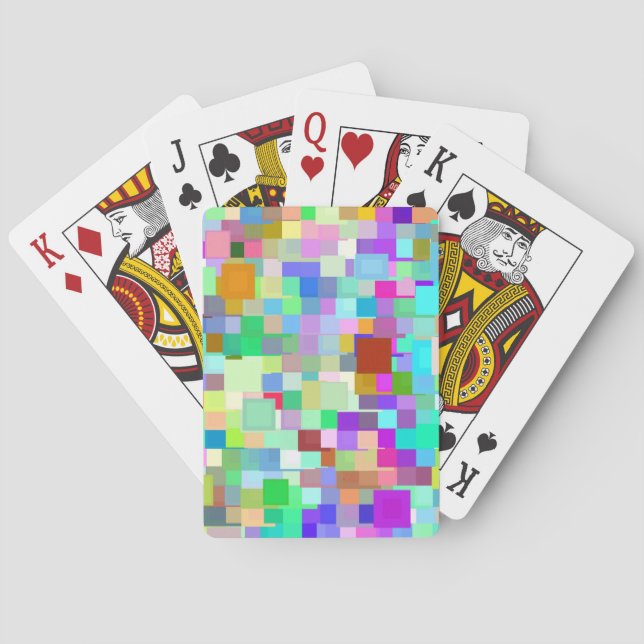 Baralho Padrão de Mosaico Abstrato #5 (Verso)
