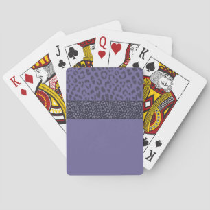 Baralho Padrão de Pelo de Leopardo Roxo