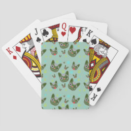 Baralho Padrão de Rosto de Cachorro Fofo - Cartas de Baral