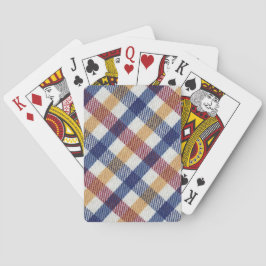 Baralho Padrão de Tartan multicolorido