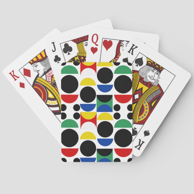 Baralho Padrão do século de Médio Bauhaus escandinavo (Verso)