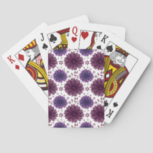Baralho Padrão Floral Celestial Roxo