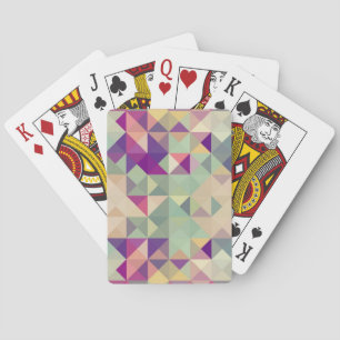 Baralho Padrão Geométrico dos Hipsteres Vintage.