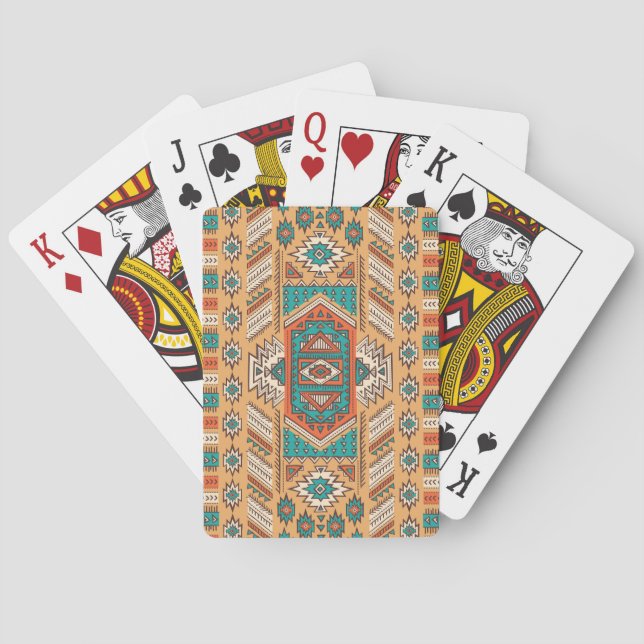 Baralho Padrão tribal, perfeito para decoração. (Verso)