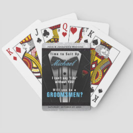 Baralho Padrinho de casamento Tuxedo - Ensino de Convite P