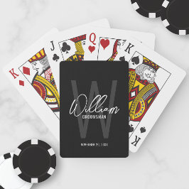 Baralho Padrinhos de casamento Personalizados de Script Mo
