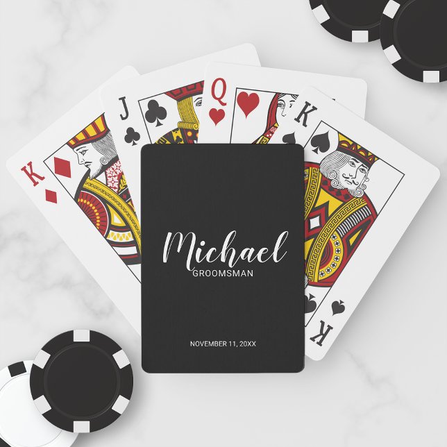 Baralho Padrinhos de casamento Personalizados de Script Mo (Criador carregado)