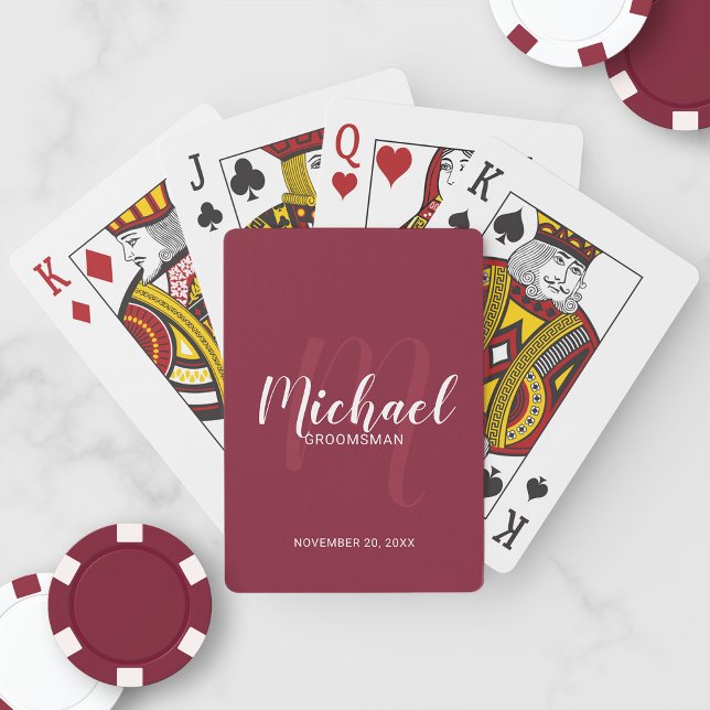 Baralho Padrinhos de casamento Personalizados de Script Mo (Criador carregado)