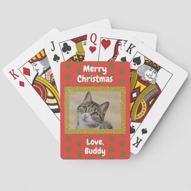 Baralho Pai de Cachorro de Amor de Natal (Verso)