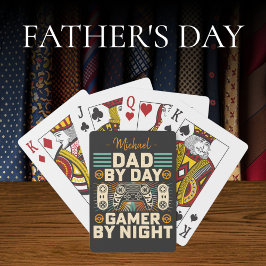 Baralho Pai de dia de os pais por dia Gamer à noite