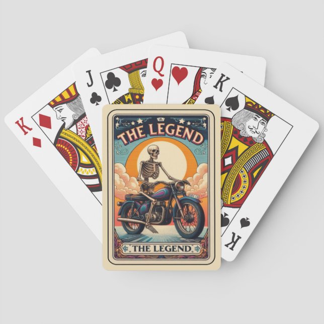 Baralho Pai Do Esqueleto De Dia de os pais Engraçado Da Le (Verso)