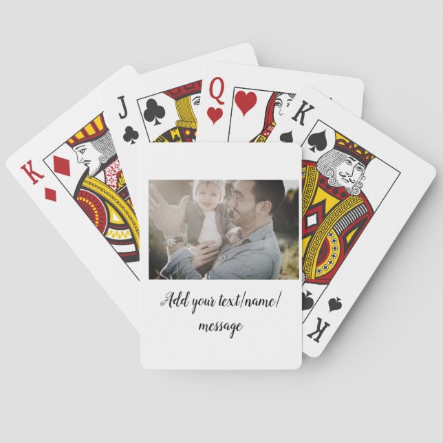 Baralho pai pai do dia de os pais adicionar pai de texto d (Verso)