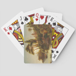 Baralho Paisagem Asiática na Luz da Noite (Arte Sunset)