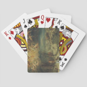 Baralho Paisagem De Inverno Com Aldeias Recolhendo Madeira