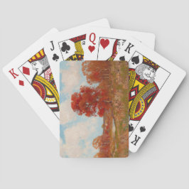 Baralho Paisagem de queda (cena rural no outono) (árvores 