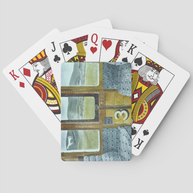 Baralho Paisagem do trem (por Eric Ravilious) (Verso)