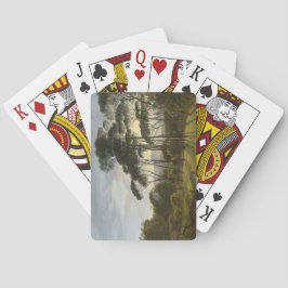 Baralho Paisagem Italiana com Pinheiros Guarda-chuvas (Voo