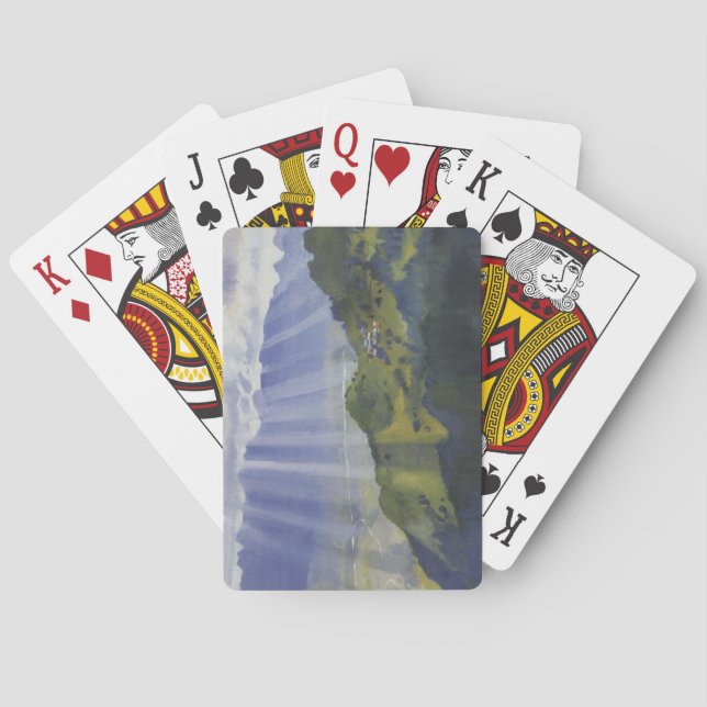 Baralho Paisagem nas Suiças (Serebriakova) (Verso)