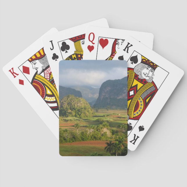 Baralho Paisagem panorâmica do vale, Cuba (Verso)