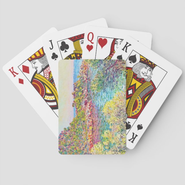 Baralho Paisagem perto de Monte Carlo (por Claude Monet) (Verso)