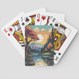 Baralho Paisagem Sunset de Serenidade Lakeside Encantada