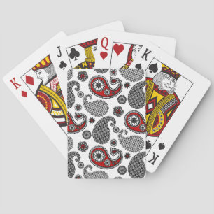 Baralho Paisley pattern, Black, White e Red