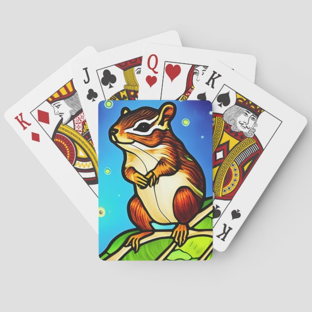 Baralho Pal de Chipmunk Cheeky e Reprodutivo (Verso)