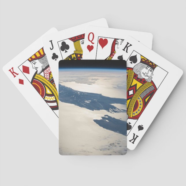 Baralho Panorama Do Espaço Destacando Estreito De Cook (Verso)