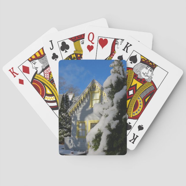 Baralho Pão de gengibre e neve de inverno - Vineyard de Ma (Verso)