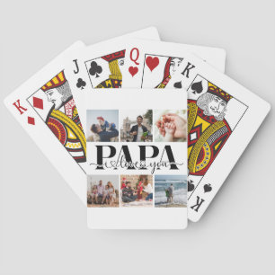 Baralho Papa I Love You Custom Photo Collage