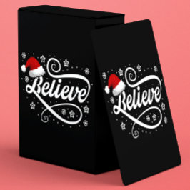 Baralho Papai Noel acredita no Natal - Papai Noel preto