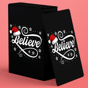 Baralho Papai Noel acredita no Natal - Papai Noel preto