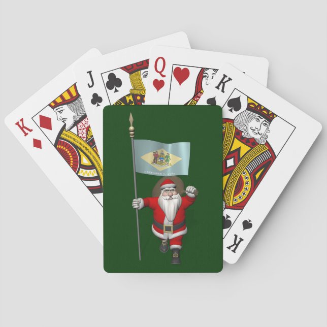 Baralho Papai Noel Com Alferes De Delaware (Verso)