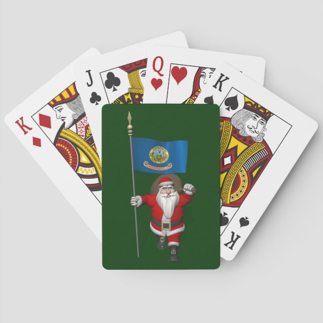 Baralho Papai Noel Com Alferes De Idaho (Verso)
