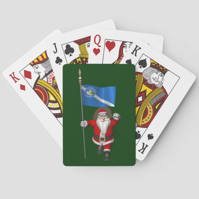 Baralho Papai Noel Com Alferes De Las Vegas (Verso)