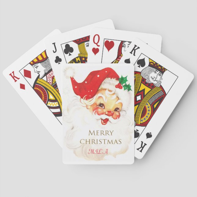 Baralho Papai Noel, Feliz Natal (Verso)