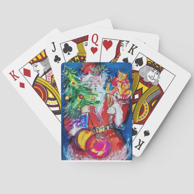 BARALHO PAPAIS NOEIS COM ÁRVORE DE NATAL E PRESENTES (Verso)