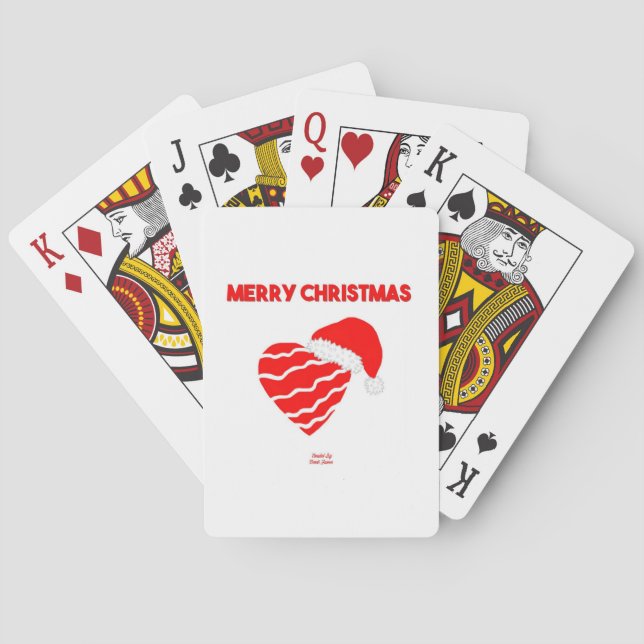 Baralho Papais noeis de Natal Cartões (Verso)