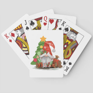 Baralho Papais noeis Gnomo - Design de Natal engraçado