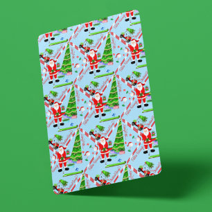 Baralho Papais noeis Golfe na Árvore de Natal